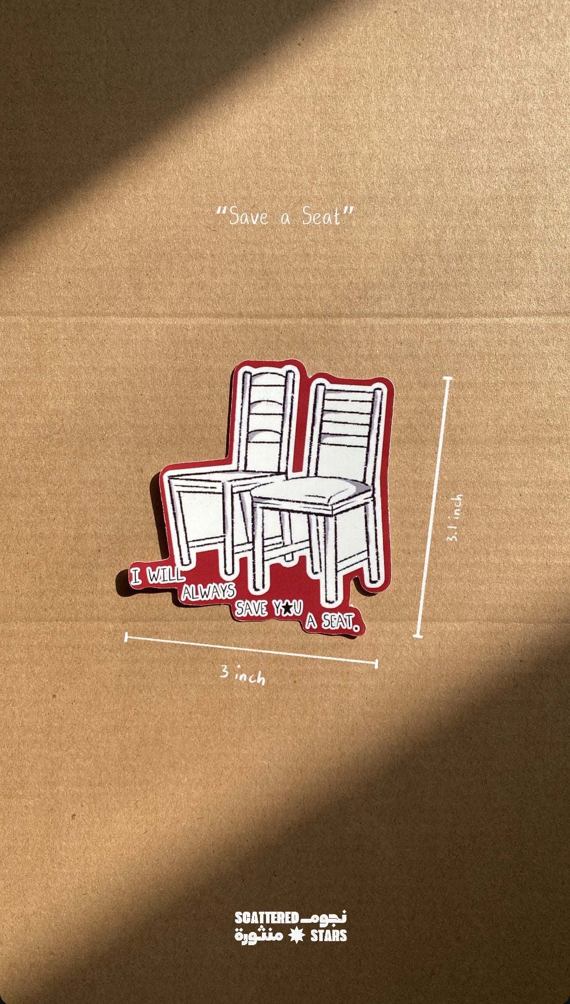 Save a Seat Sticker